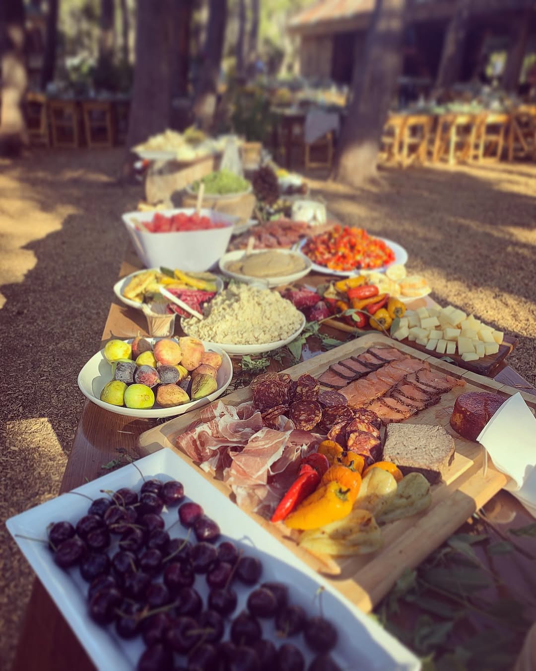 A grazing and appetizer station